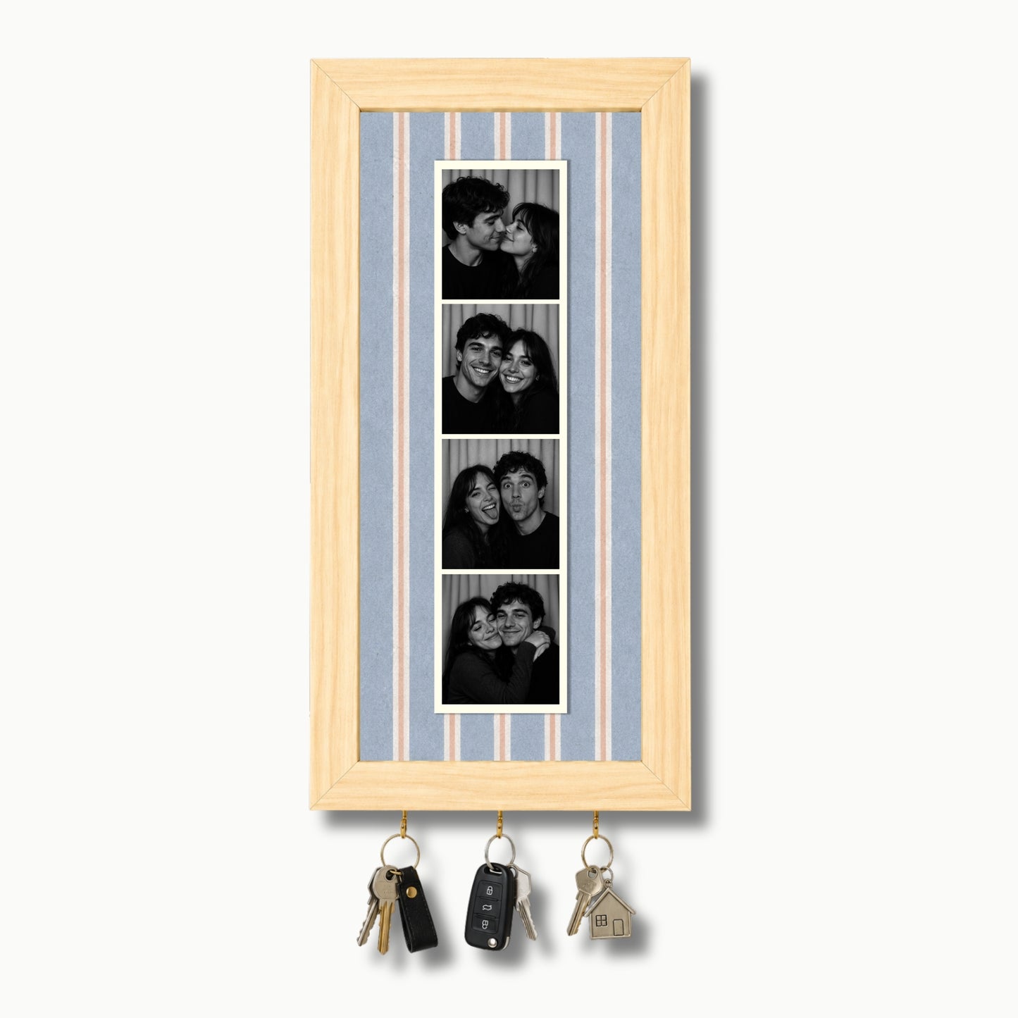 Kişiye Özel Photobooth Çerçeveli Anahtarlık - Blueberry
