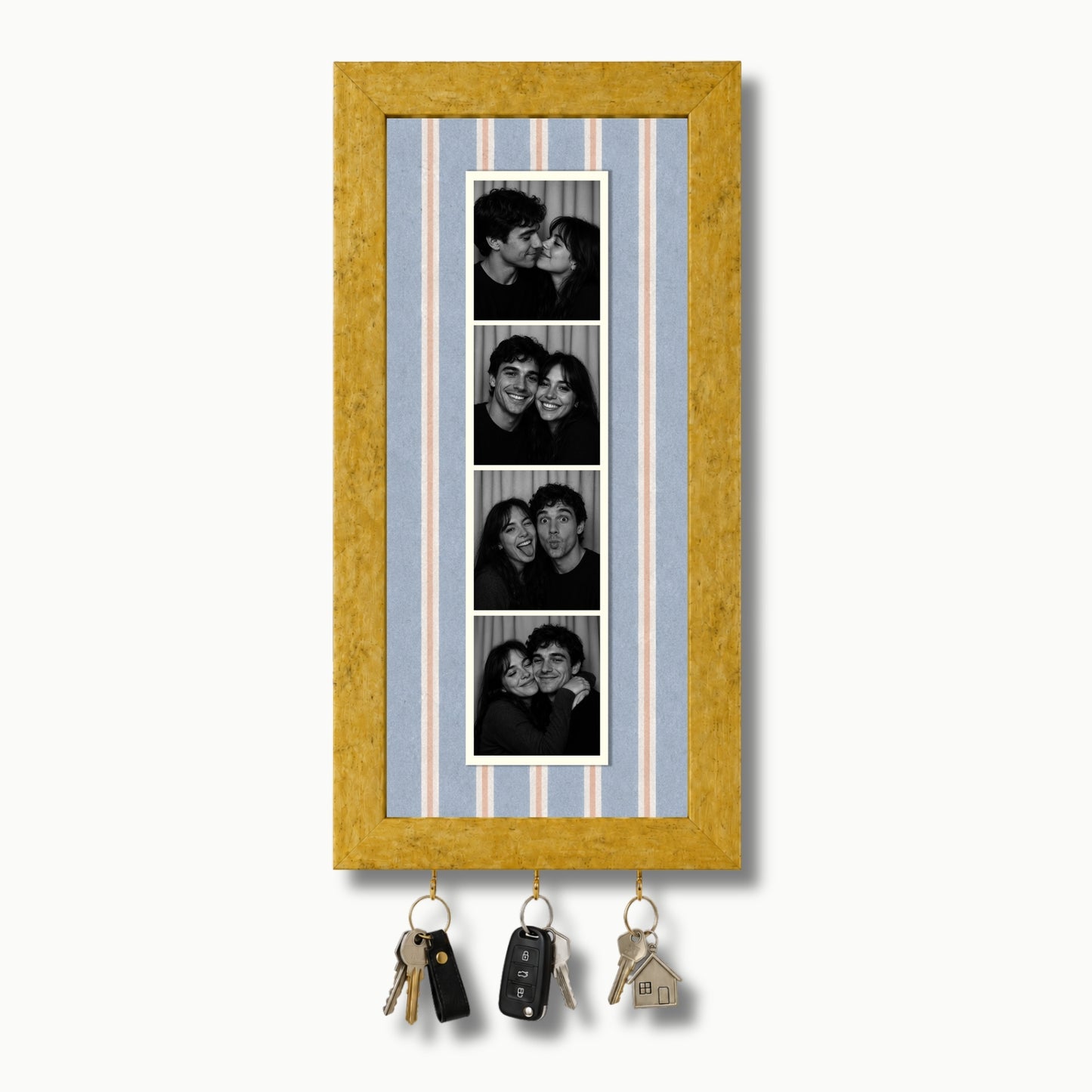 Kişiye Özel Photobooth Çerçeveli Anahtarlık - Blueberry