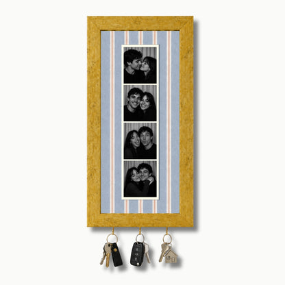 Kişiye Özel Photobooth Çerçeveli Anahtarlık - Blueberry