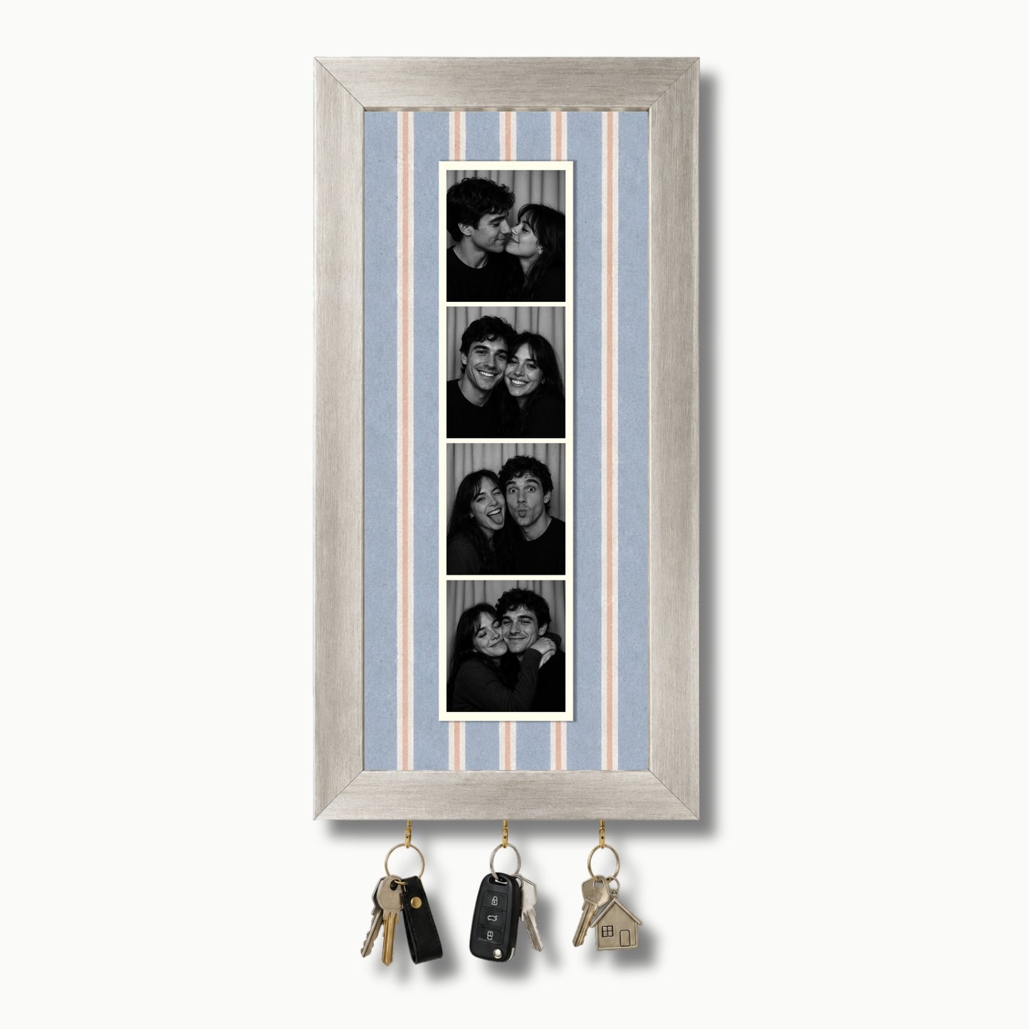 Kişiye Özel Photobooth Çerçeveli Anahtarlık - Blueberry
