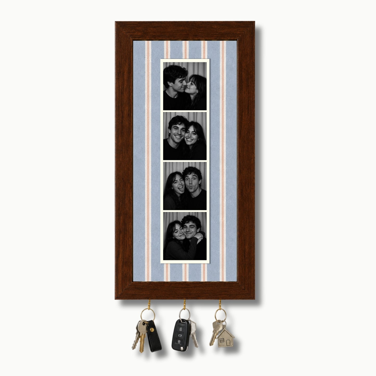 Kişiye Özel Photobooth Çerçeveli Anahtarlık - Blueberry
