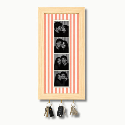 Kişiye Özel Photobooth Çerçeveli Anahtarlık - Coral