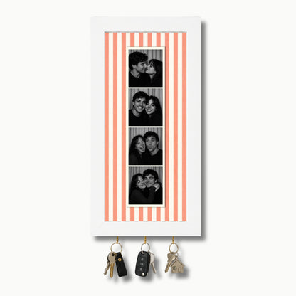 Kişiye Özel Photobooth Çerçeveli Anahtarlık - Coral