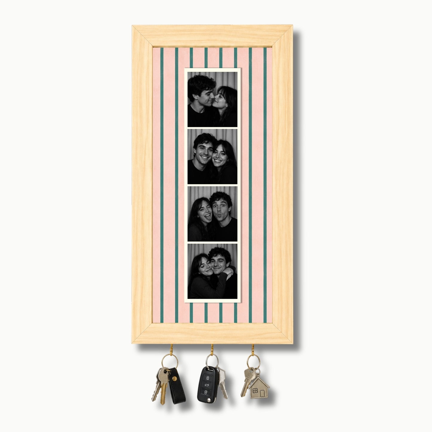Kişiye Özel Photobooth Çerçeveli Anahtarlık - Pink Matcha
