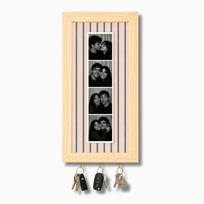 Kişiye Özel Photobooth Çerçeveli Anahtarlık - Pink Matcha