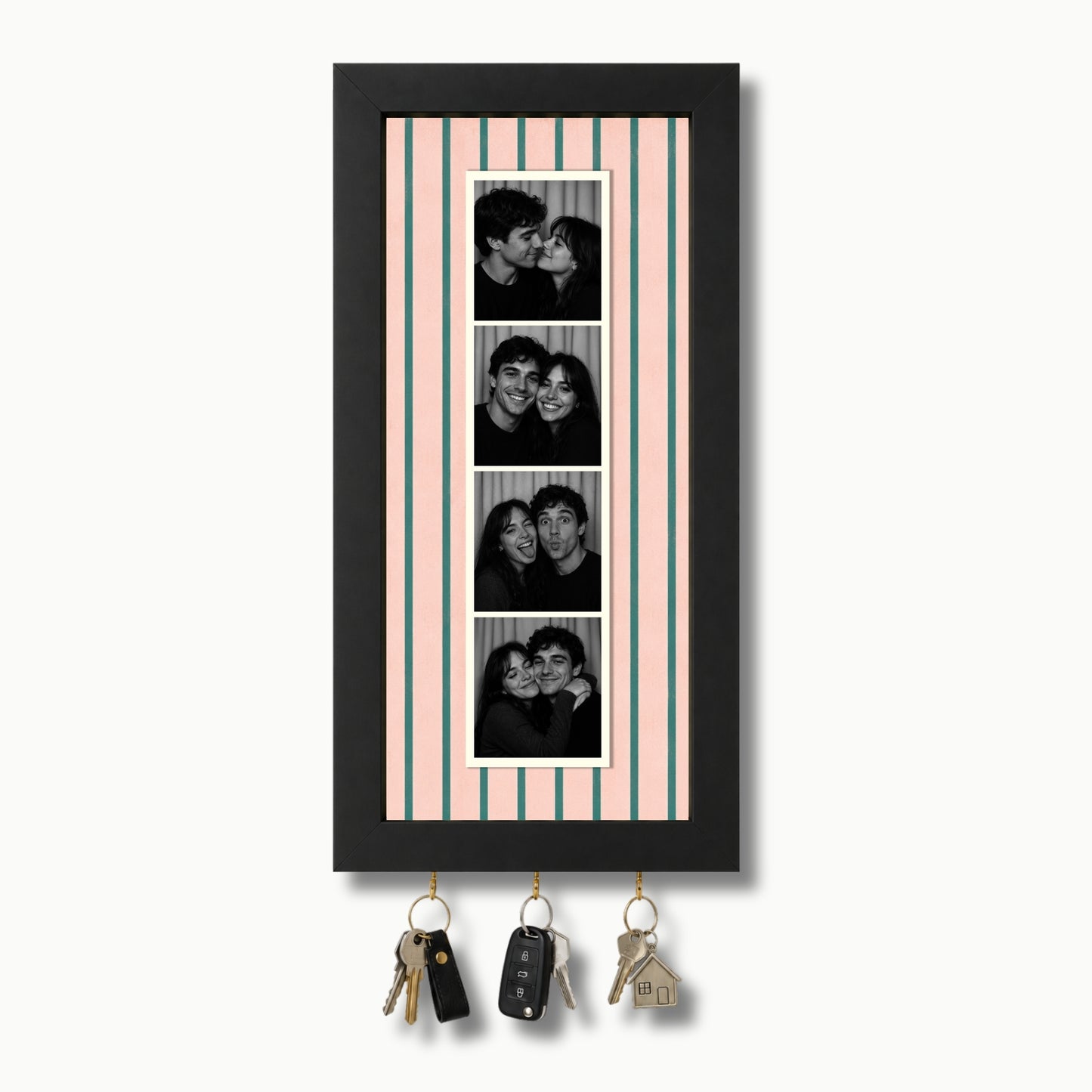 Kişiye Özel Photobooth Çerçeveli Anahtarlık - Pink Matcha