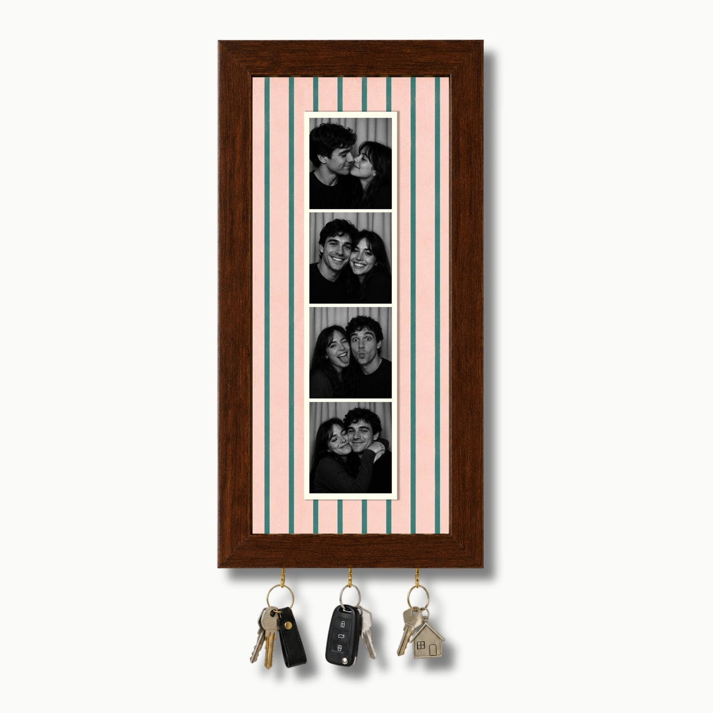 Kişiye Özel Photobooth Çerçeveli Anahtarlık - Pink Matcha