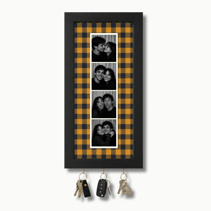 Kişiye Özel Photobooth Çerçeveli Anahtarlık - Mustard