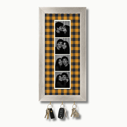 Kişiye Özel Photobooth Çerçeveli Anahtarlık - Mustard