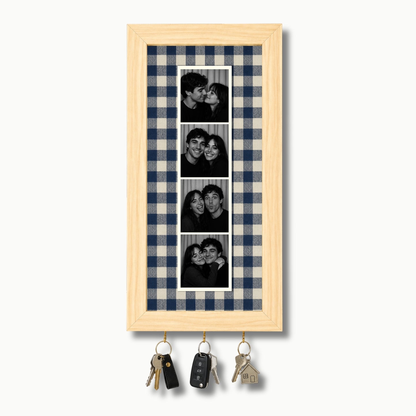 Kişiye Özel Photobooth Çerçeveli Anahtarlık - Navy