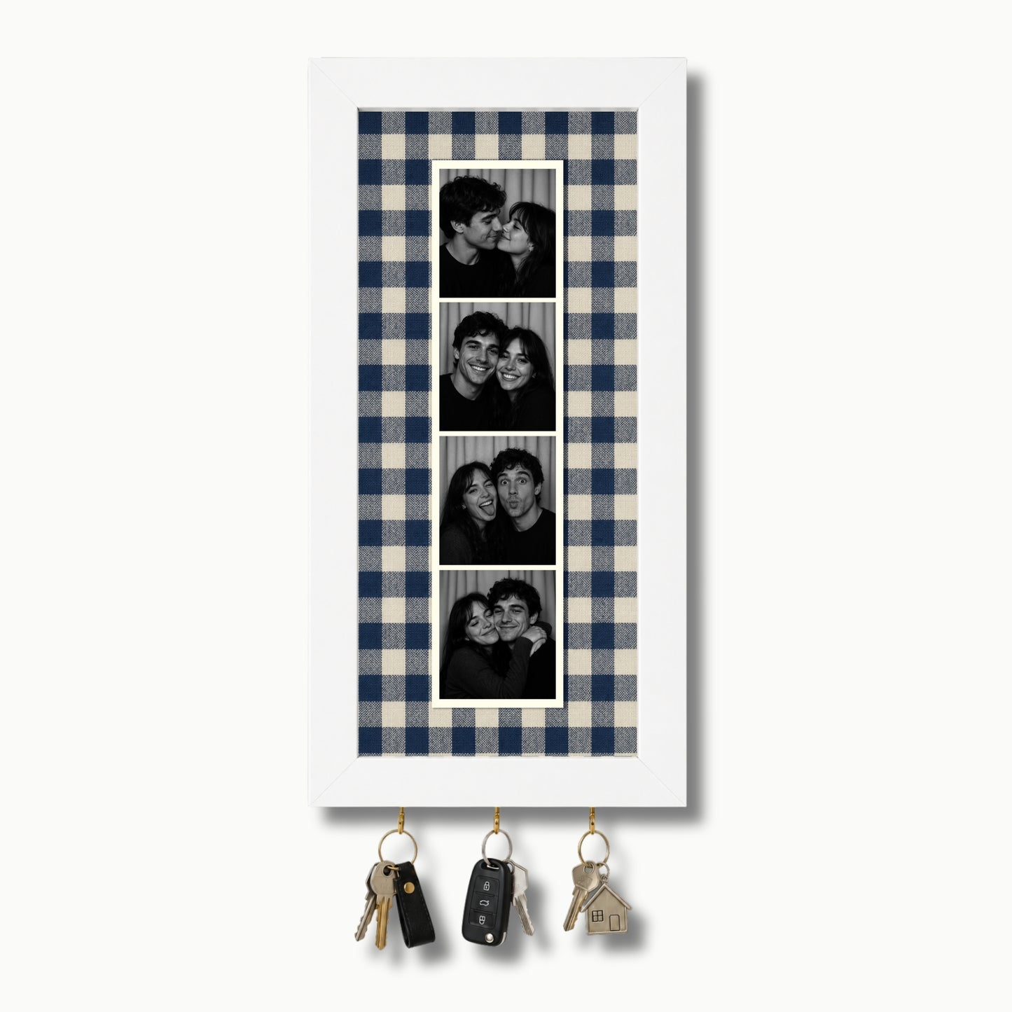 Kişiye Özel Photobooth Çerçeveli Anahtarlık - Navy