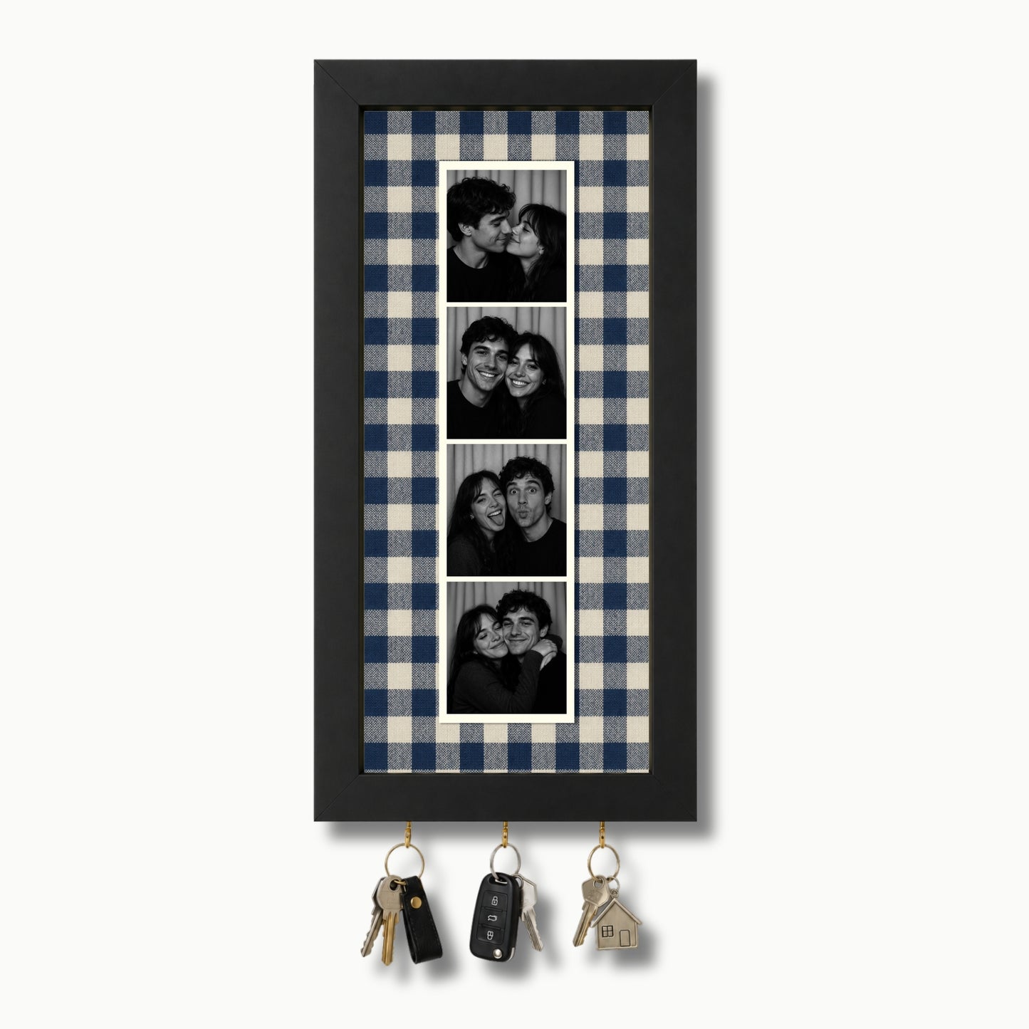 Kişiye Özel Photobooth Çerçeveli Anahtarlık - Navy