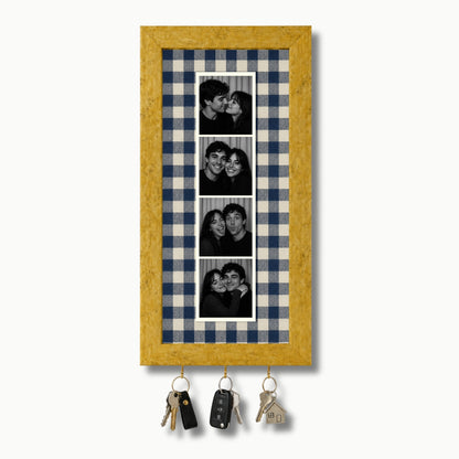 Kişiye Özel Photobooth Çerçeveli Anahtarlık - Navy