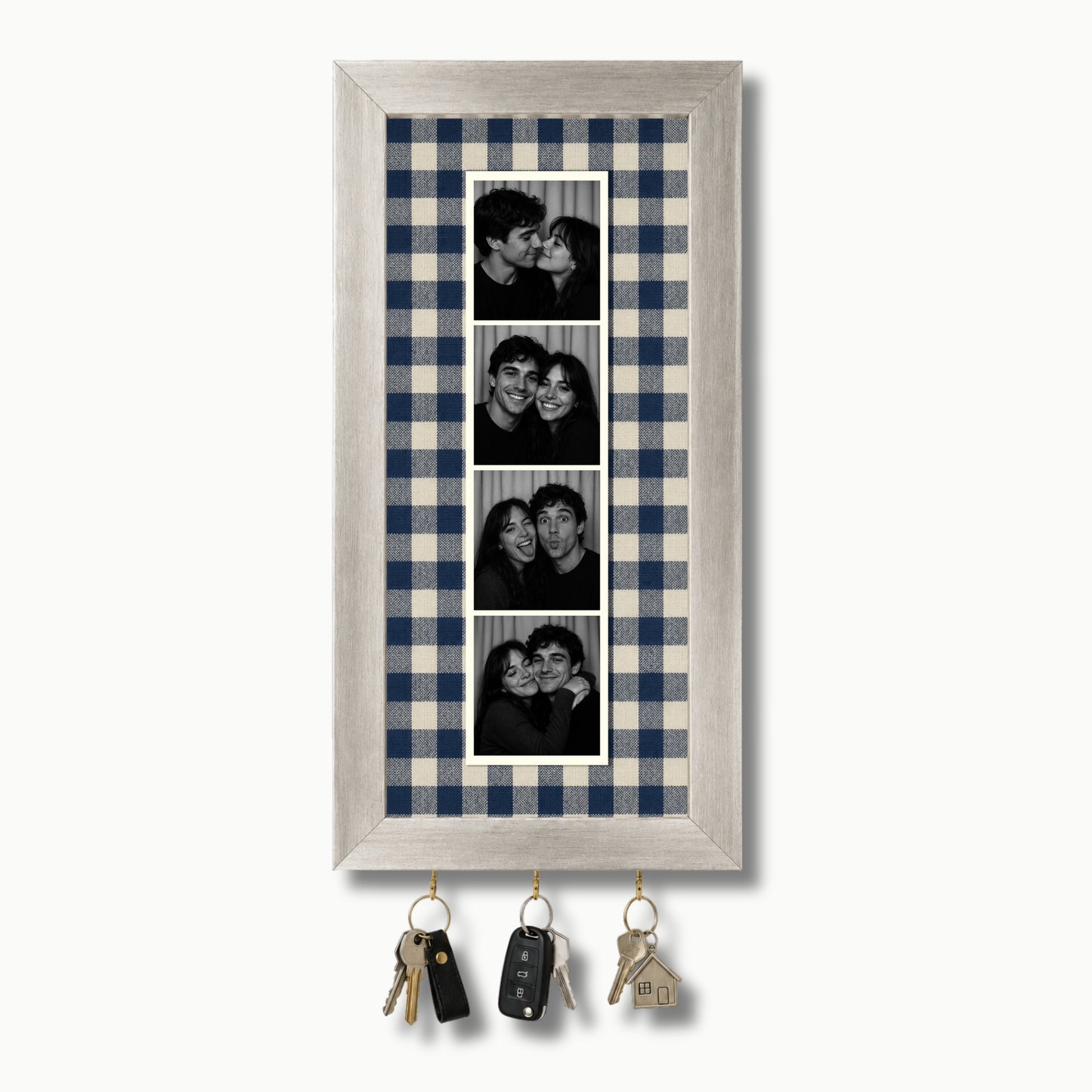 Kişiye Özel Photobooth Çerçeveli Anahtarlık - Navy