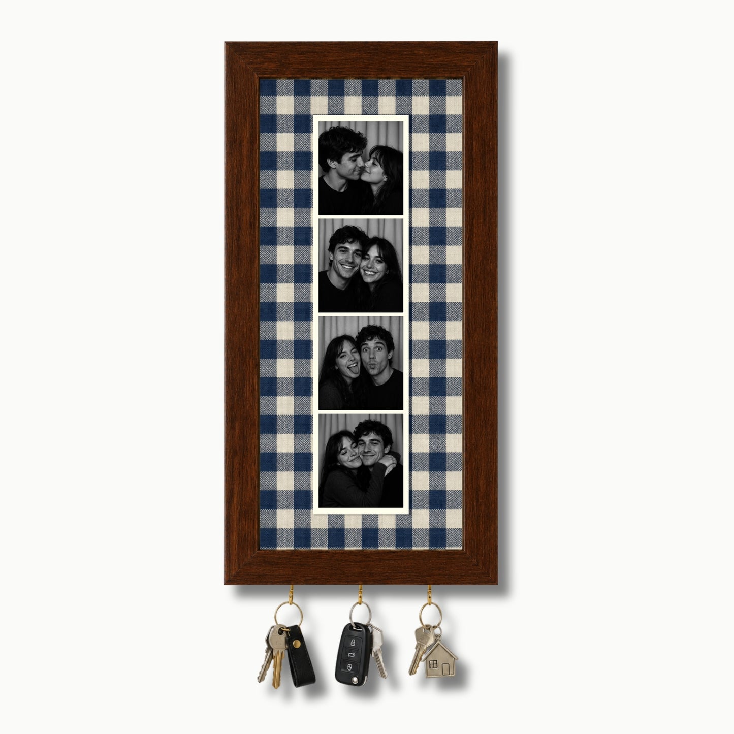 Kişiye Özel Photobooth Çerçeveli Anahtarlık - Navy