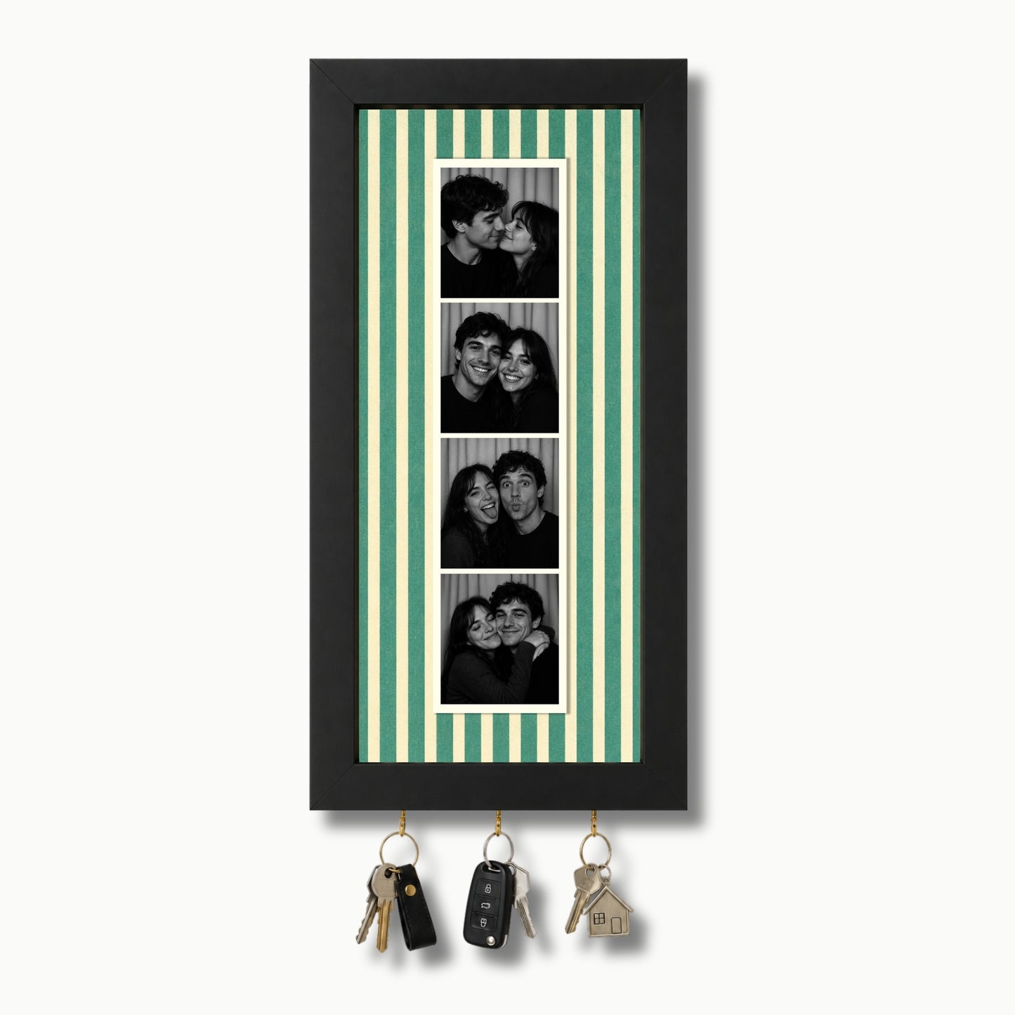 Kişiye Özel Photobooth Çerçeveli Anahtarlık - Sage