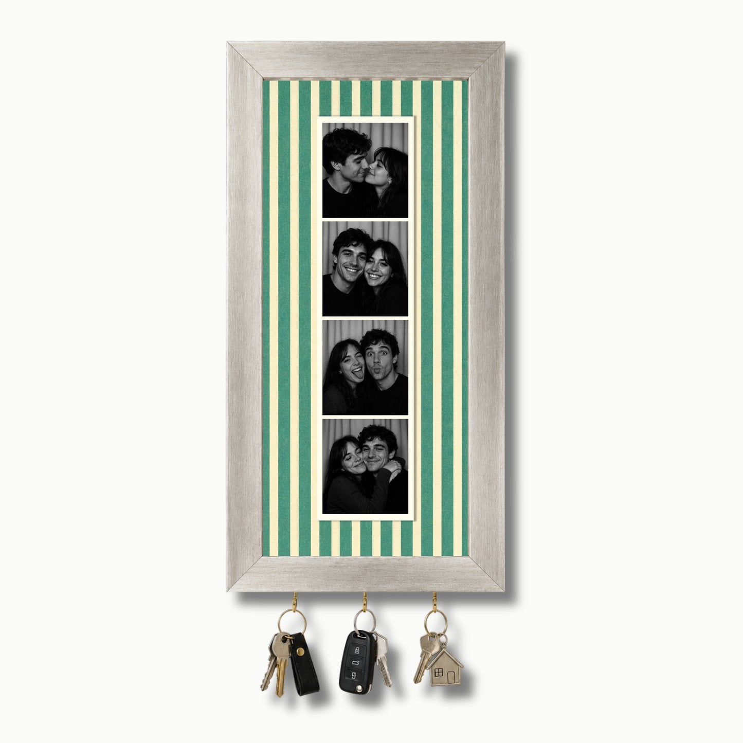 Kişiye Özel Photobooth Çerçeveli Anahtarlık - Sage