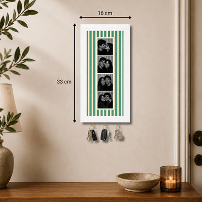 Kişiye Özel Photobooth Çerçeveli Anahtarlık - Sage