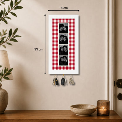 Kişiye Özel Photobooth Çerçeveli Anahtarlık - Cherry