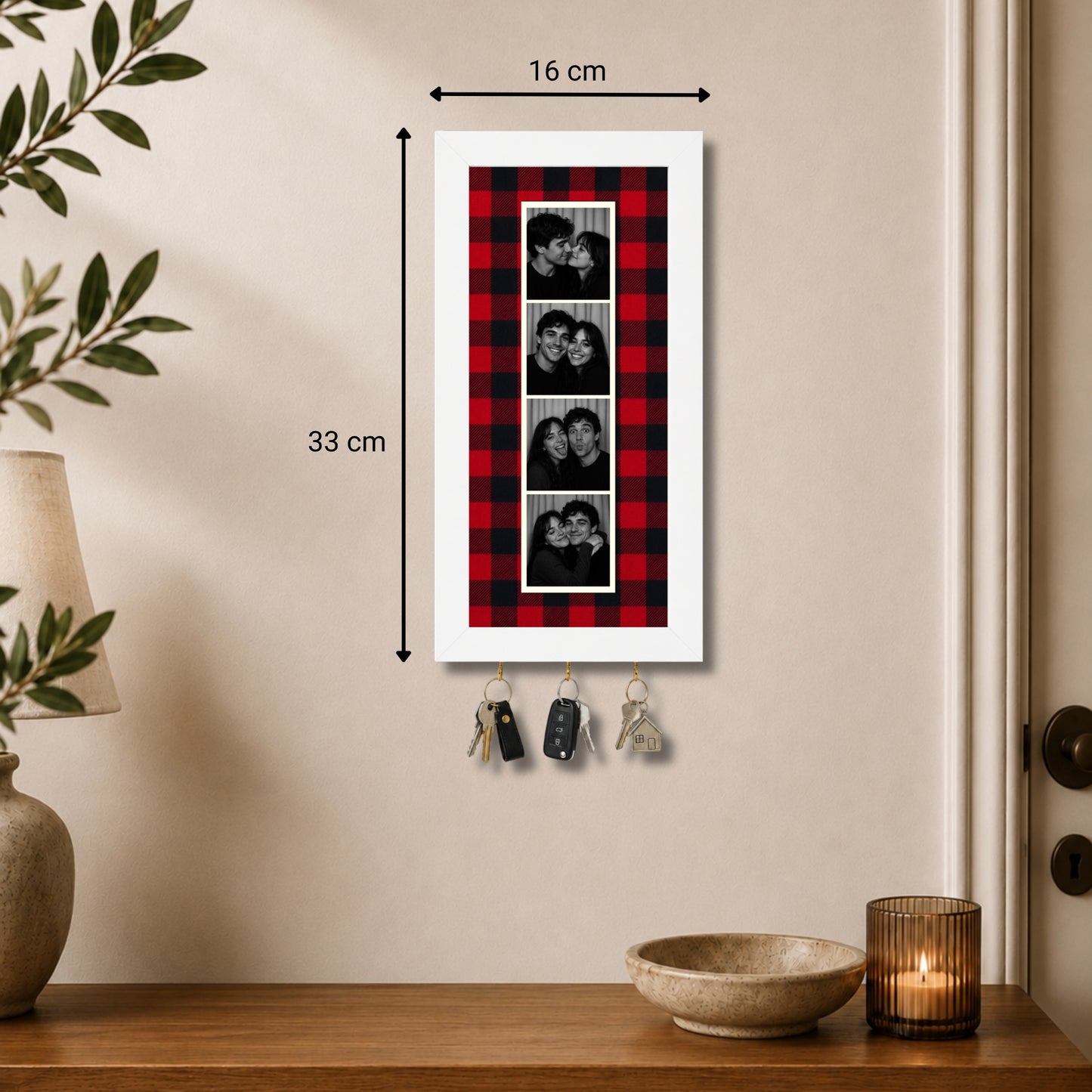 Kişiye Özel Photobooth Çerçeveli Anahtarlık - Buffalo