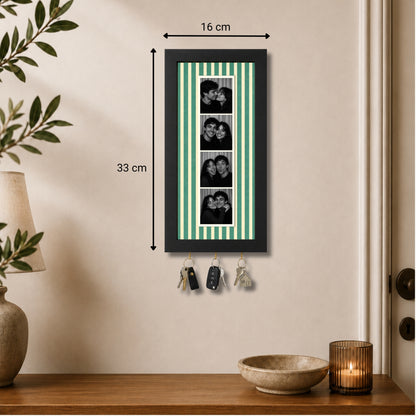 Kişiye Özel Photobooth Çerçeveli Anahtarlık - Sage