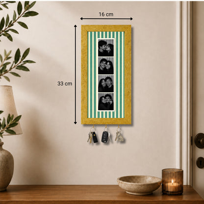 Kişiye Özel Photobooth Çerçeveli Anahtarlık - Sage