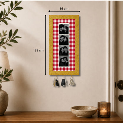 Kişiye Özel Photobooth Çerçeveli Anahtarlık - Cherry