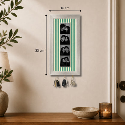 Kişiye Özel Photobooth Çerçeveli Anahtarlık - Sage