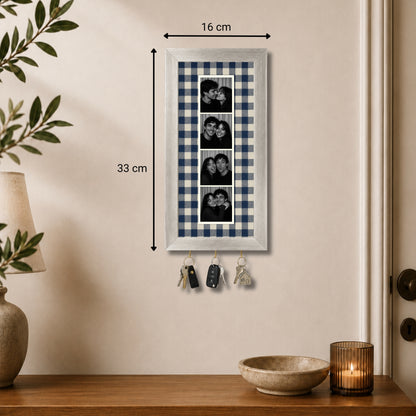 Kişiye Özel Photobooth Çerçeveli Anahtarlık - Navy