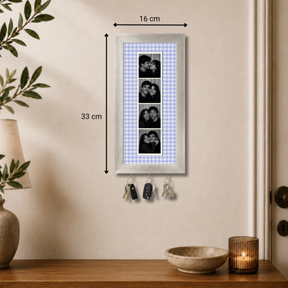 Kişiye Özel Photobooth Çerçeveli Anahtarlık - Lavender