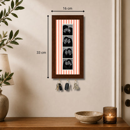 Kişiye Özel Photobooth Çerçeveli Anahtarlık - Coral