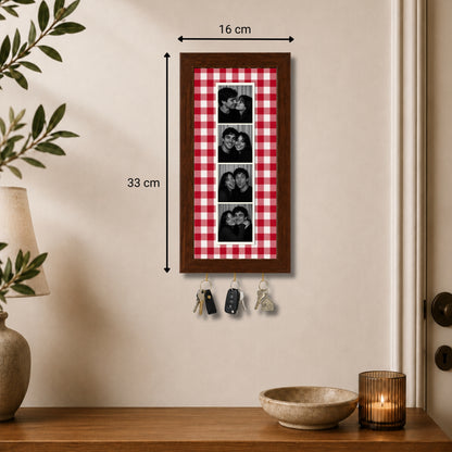 Kişiye Özel Photobooth Çerçeveli Anahtarlık - Cherry