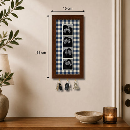 Kişiye Özel Photobooth Çerçeveli Anahtarlık - Navy