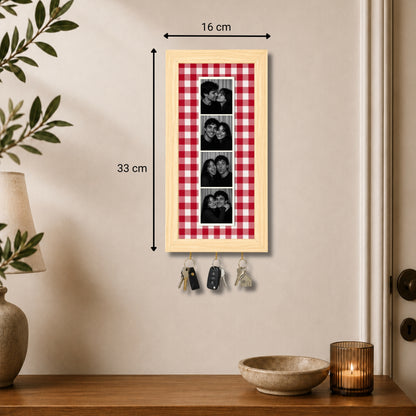 Kişiye Özel Photobooth Çerçeveli Anahtarlık - Cherry