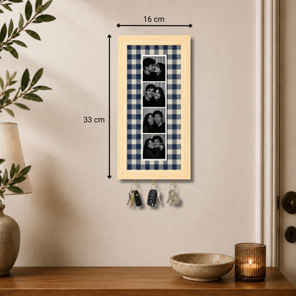Kişiye Özel Photobooth Çerçeveli Anahtarlık - Navy