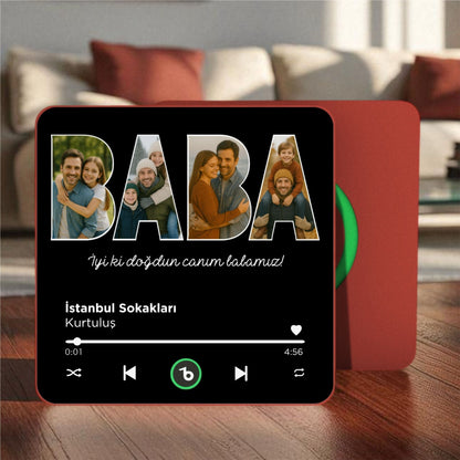 BABA Kolajlı BeatsMagnet Kişiye Özel Müzikli Magnet V4.0