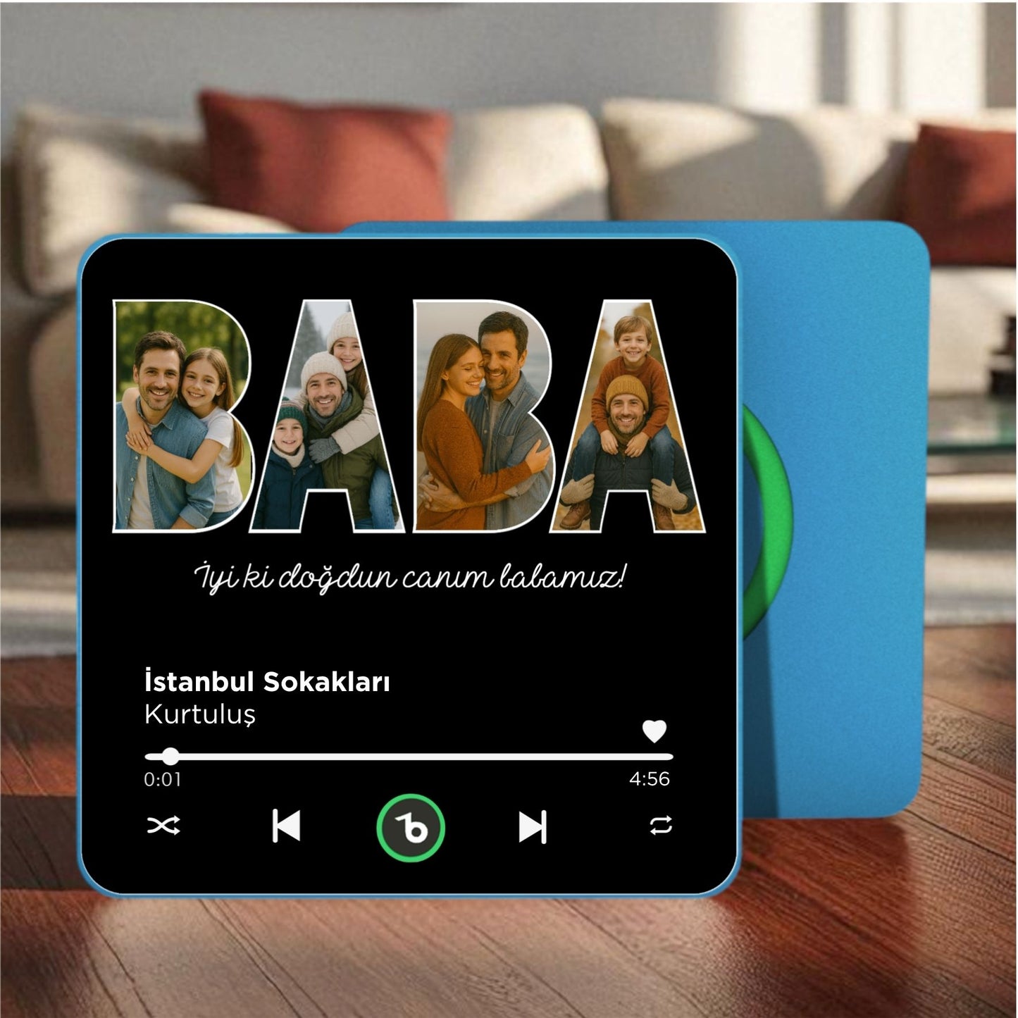 BABA Kolajlı BeatsMagnet Kişiye Özel Müzikli Magnet V4.0