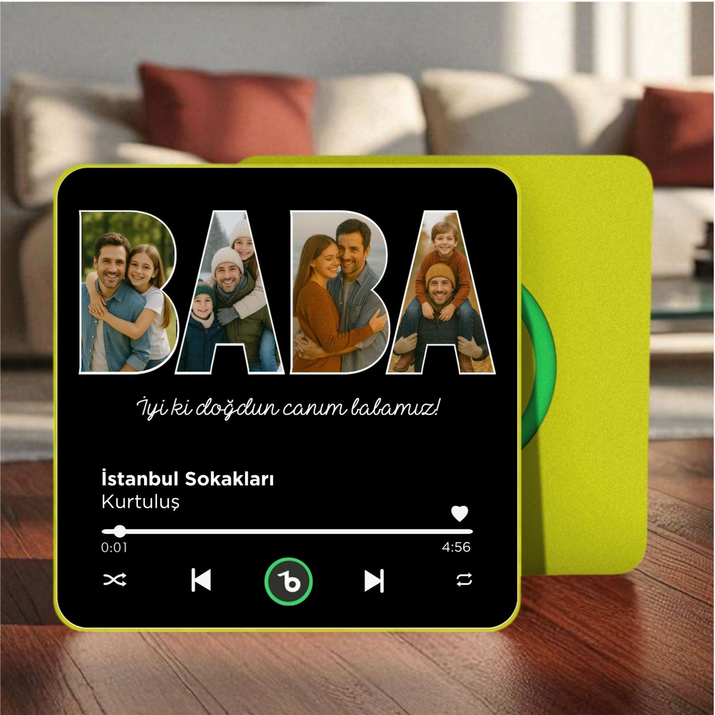 BABA Kolajlı BeatsMagnet Kişiye Özel Müzikli Magnet V4.0