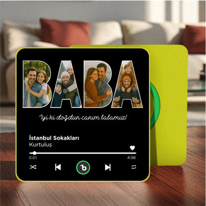 BABA Kolajlı BeatsMagnet Kişiye Özel Müzikli Magnet V4.0
