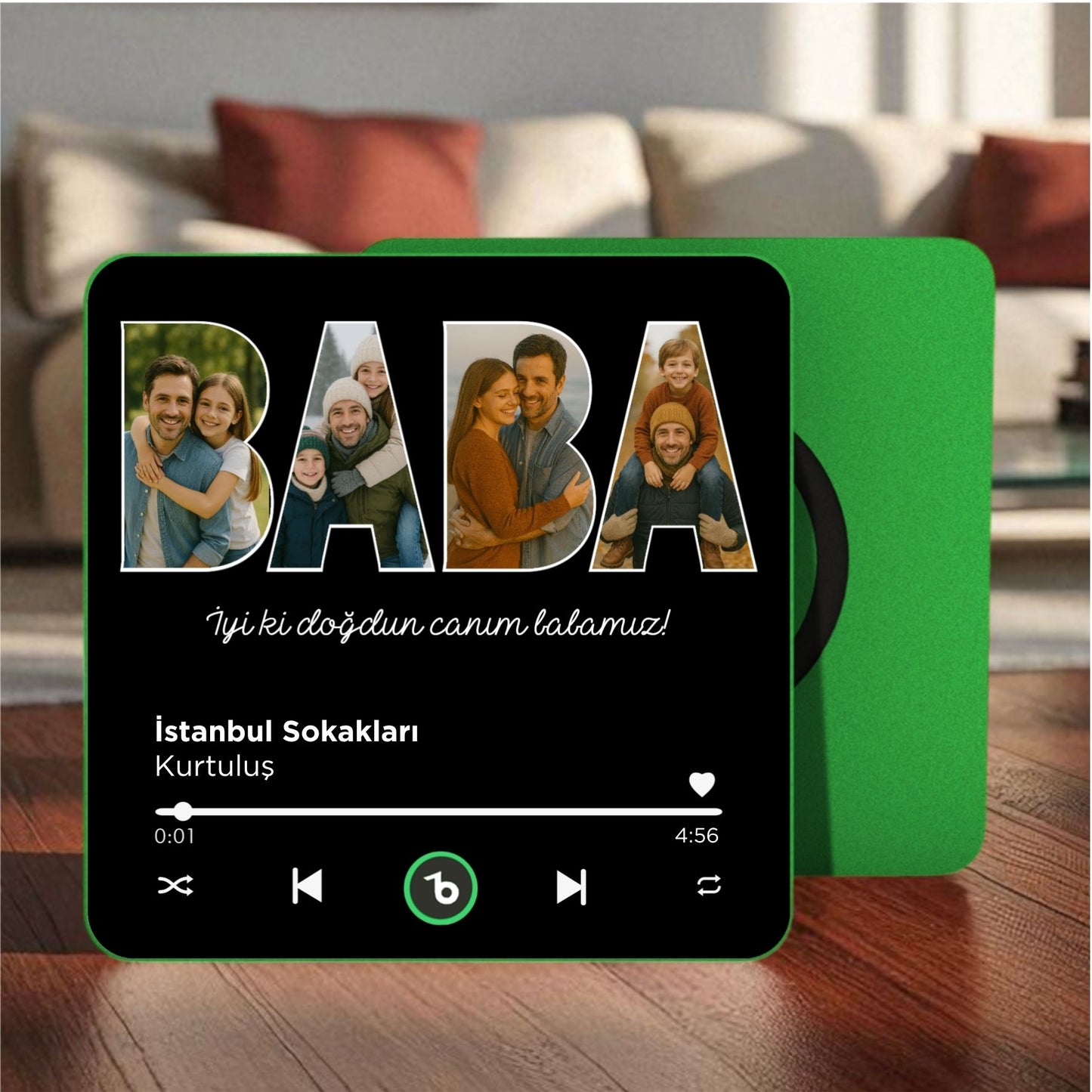 BABA Kolajlı BeatsMagnet Kişiye Özel Müzikli Magnet V4.0