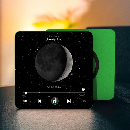 Ay Evresi DizzyMagnet Kişiye Özel Müzikli Magnet V4.0