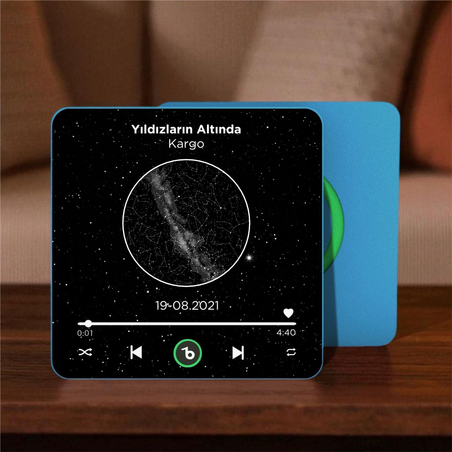 Gökyüzü Haritası BeatsMagnet Kişiye Özel Müzikli Magnet V4.0