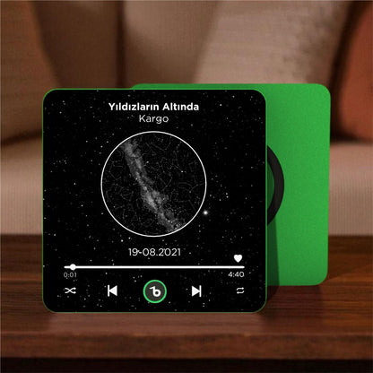 Gökyüzü Haritası BeatsMagnet Kişiye Özel Müzikli Magnet V4.0