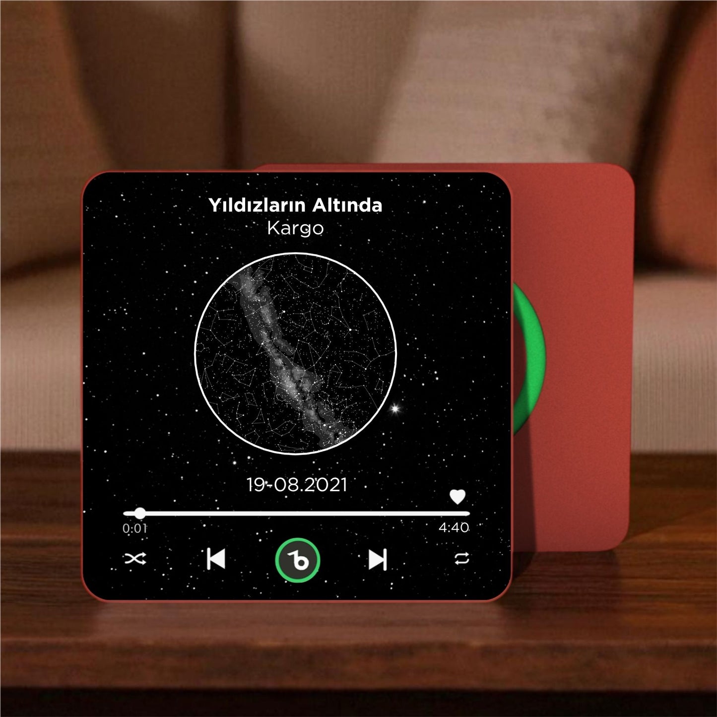 Gökyüzü Haritası BeatsMagnet Kişiye Özel Müzikli Magnet V4.0