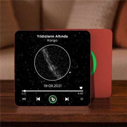 Gökyüzü Haritası BeatsMagnet Kişiye Özel Müzikli Magnet V4.0