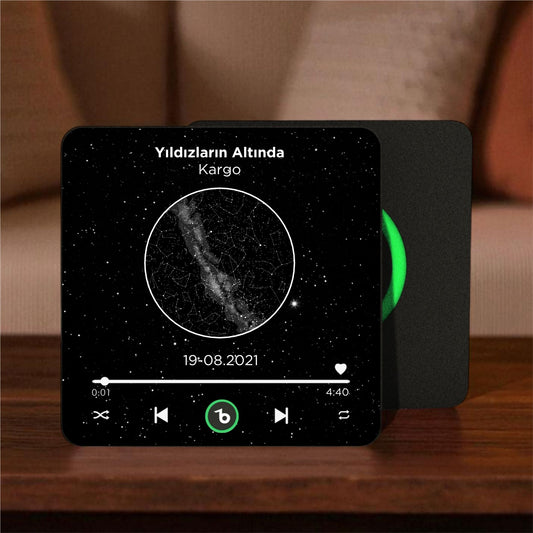 Gökyüzü Haritası BeatsMagnet Kişiye Özel Müzikli Magnet V4.0