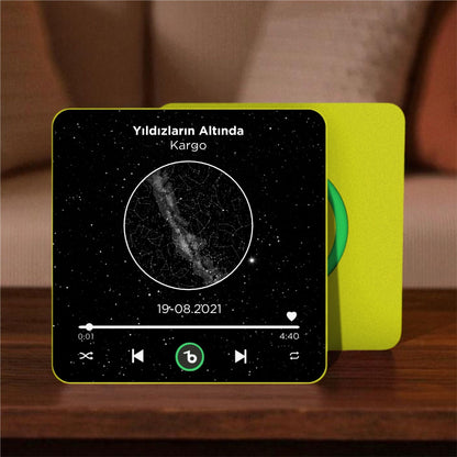 Gökyüzü Haritası BeatsMagnet Kişiye Özel Müzikli Magnet V4.0