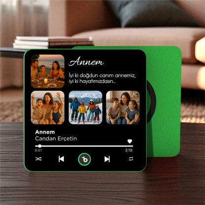 ANNE Kolajlı BeatsMagnet Kişiye Özel Müzikli Magnet V4.0