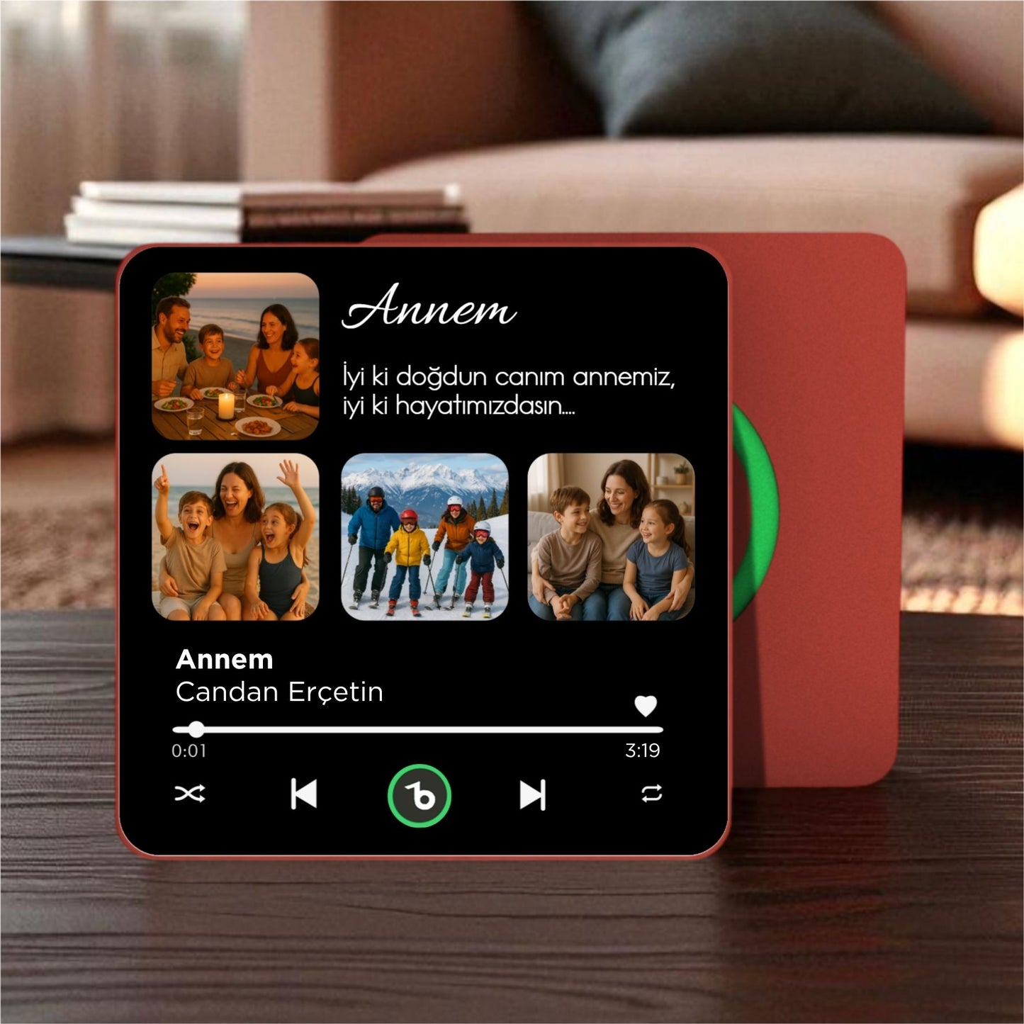 ANNE Kolajlı BeatsMagnet Kişiye Özel Müzikli Magnet V4.0