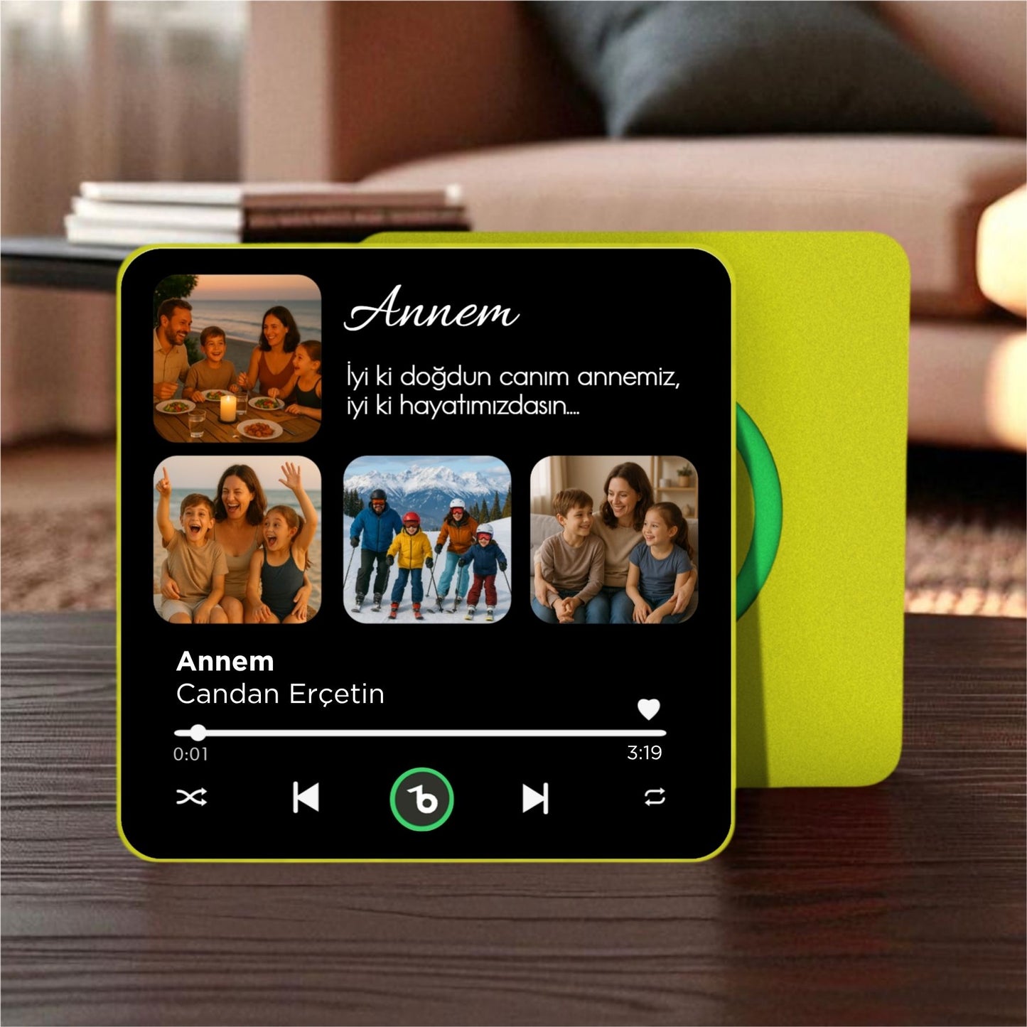 ANNE Kolajlı BeatsMagnet Kişiye Özel Müzikli Magnet V4.0